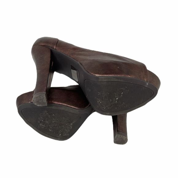 Marco Santi Laura Open Toe High Heels, Copper, 8 - Picture 5 of 10